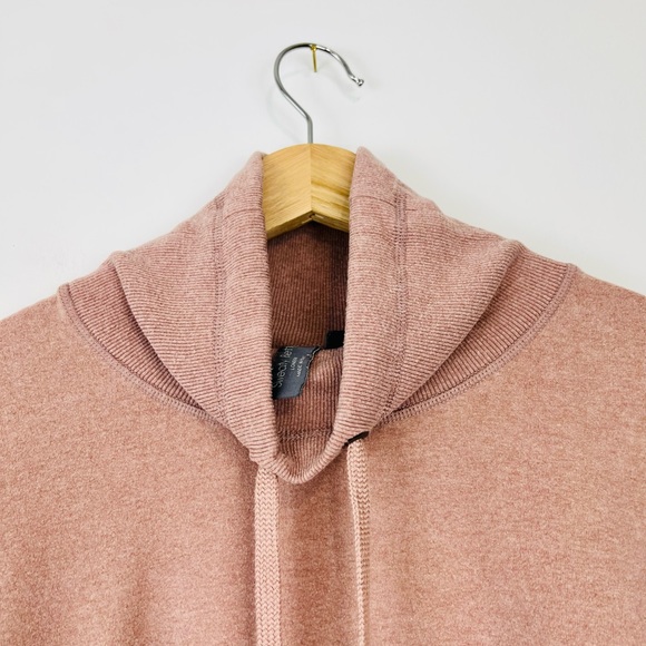 Sweaty Betty Pink Oversized High Neck Logo Dip Hem Yoga Gym Hoodie UK M - Picture 6 of 12